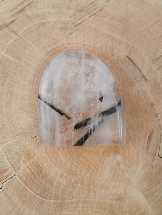 Quartz Tourmaline n°3 (3cm x 2,6cm) - Solyluna Macramé