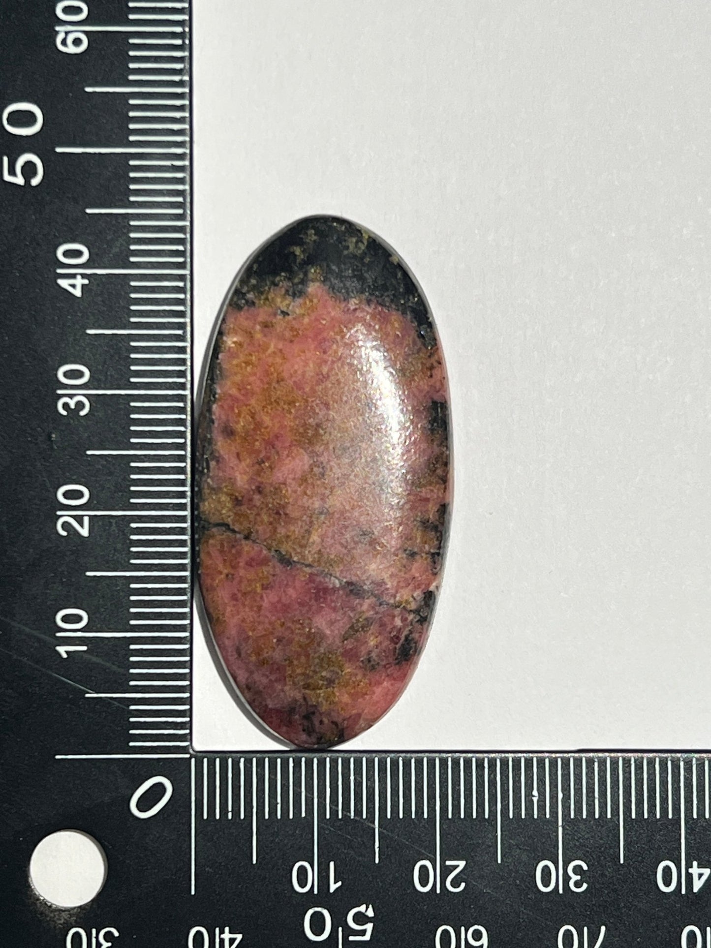 Rhodonite n°1 (4,4cm x 2cm) - Solyluna Macramé