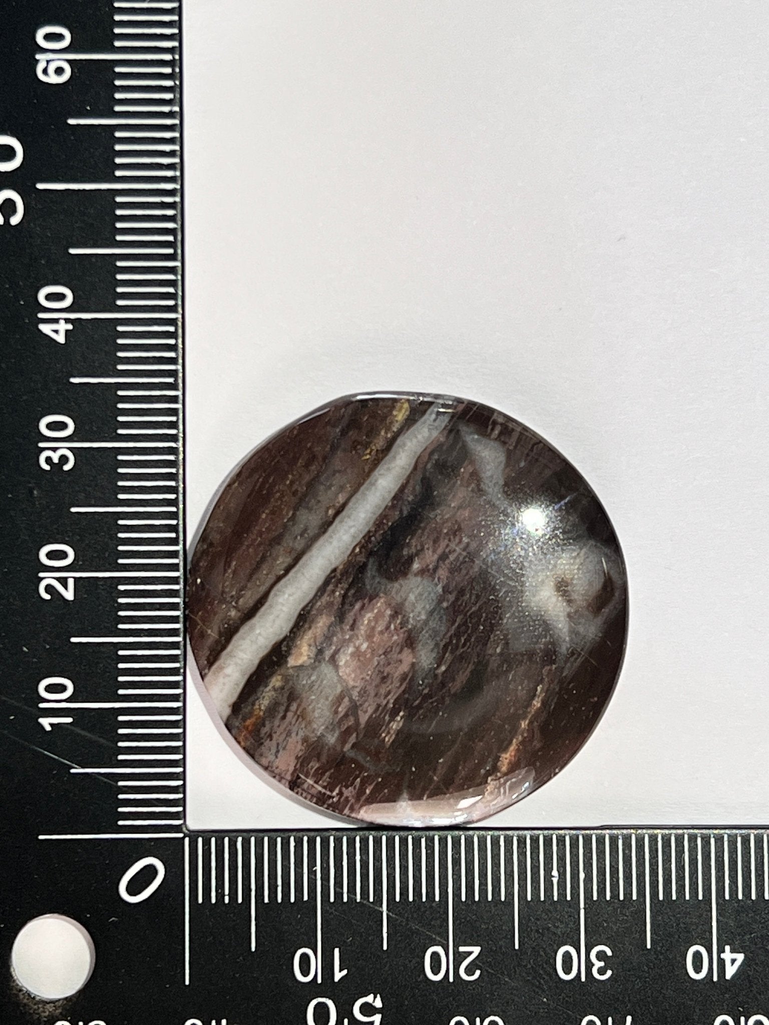 Septaria Noire n°4 (3,4cm x 3,4cm) - Solyluna Macramé