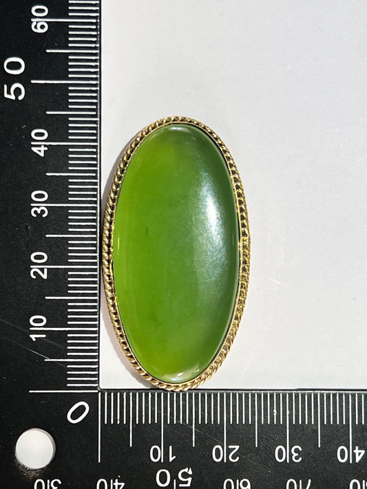 Serpentine sertie doré n°D5 (4,4cm x 2,7cm) - Solyluna Macramé