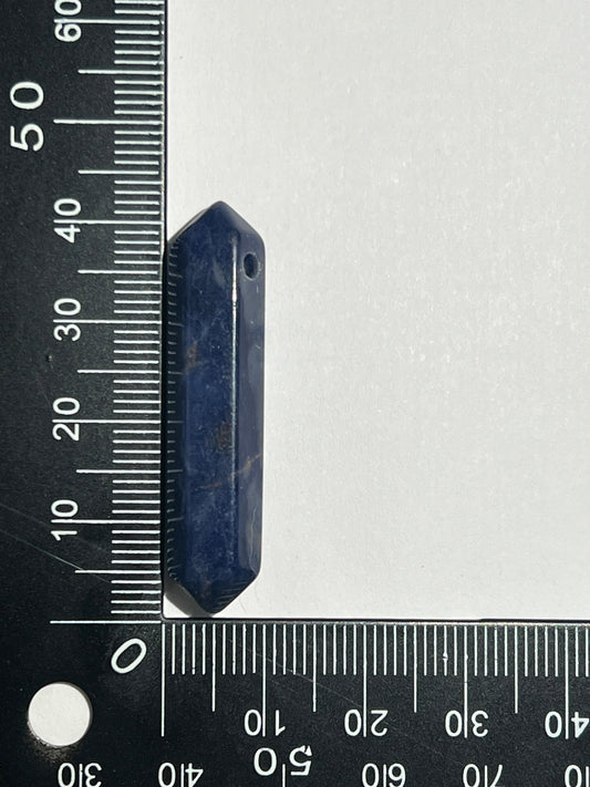 Sodalite double pointe n°9 (4,3cm x 0,9cm) - Solyluna Macramé