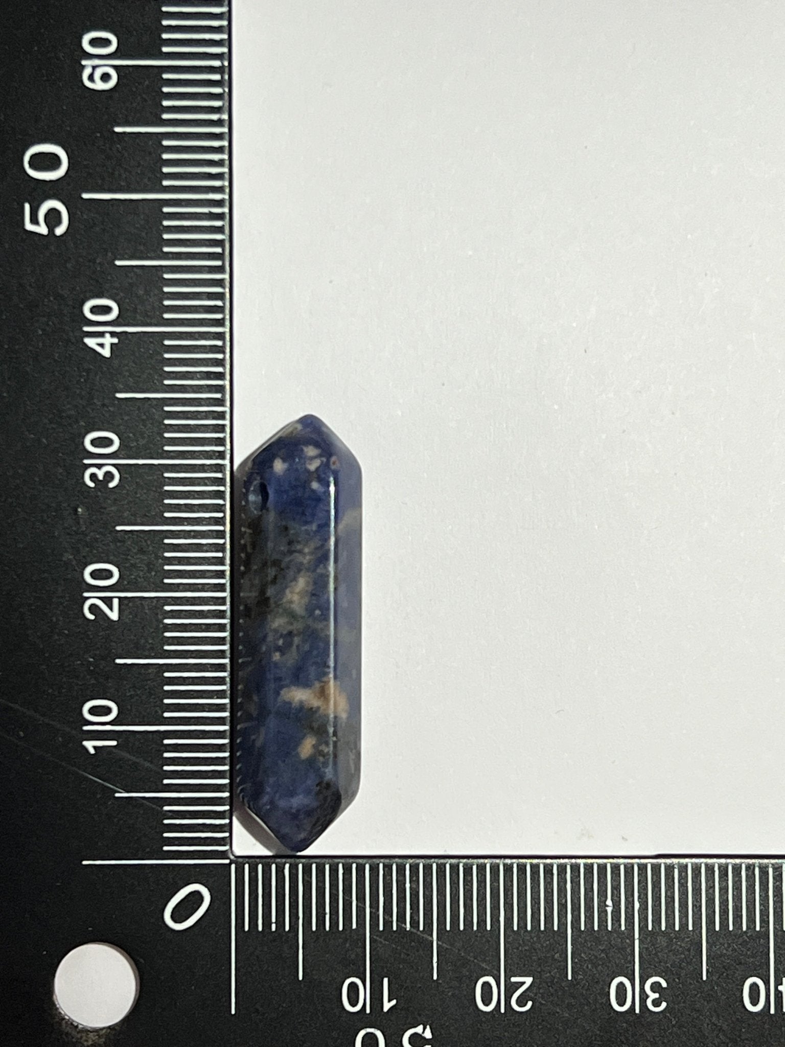 Sodalite double pointe n°7 (3,3cm x 8mm) - Solyluna Macramé