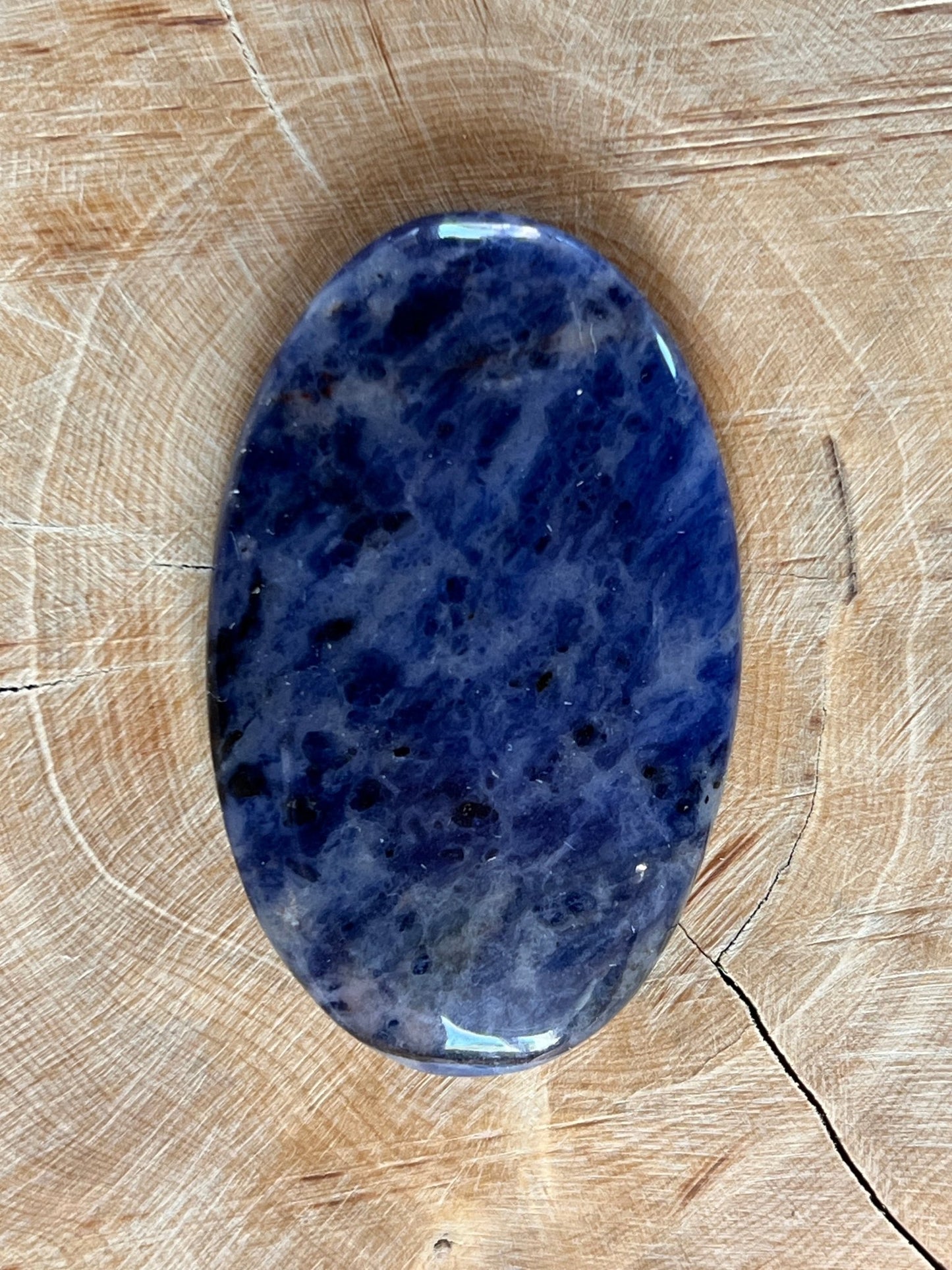 Sodalite n°2 (5,3cm x 3,2cm) - Solyluna Macramé