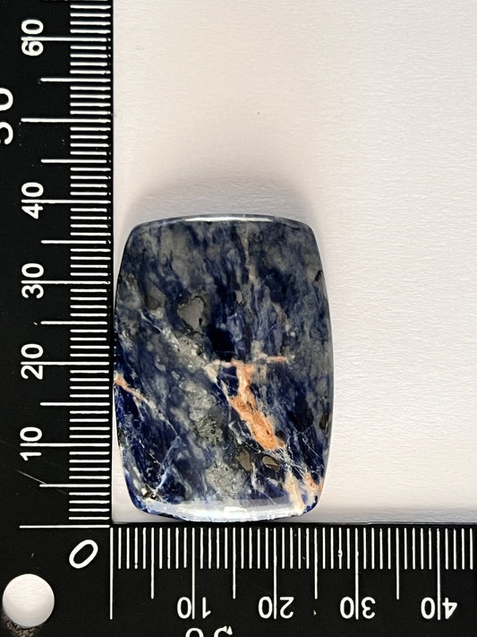 Sodalite n°4 (3,7cm x 2,7cm) - Solyluna Macramé