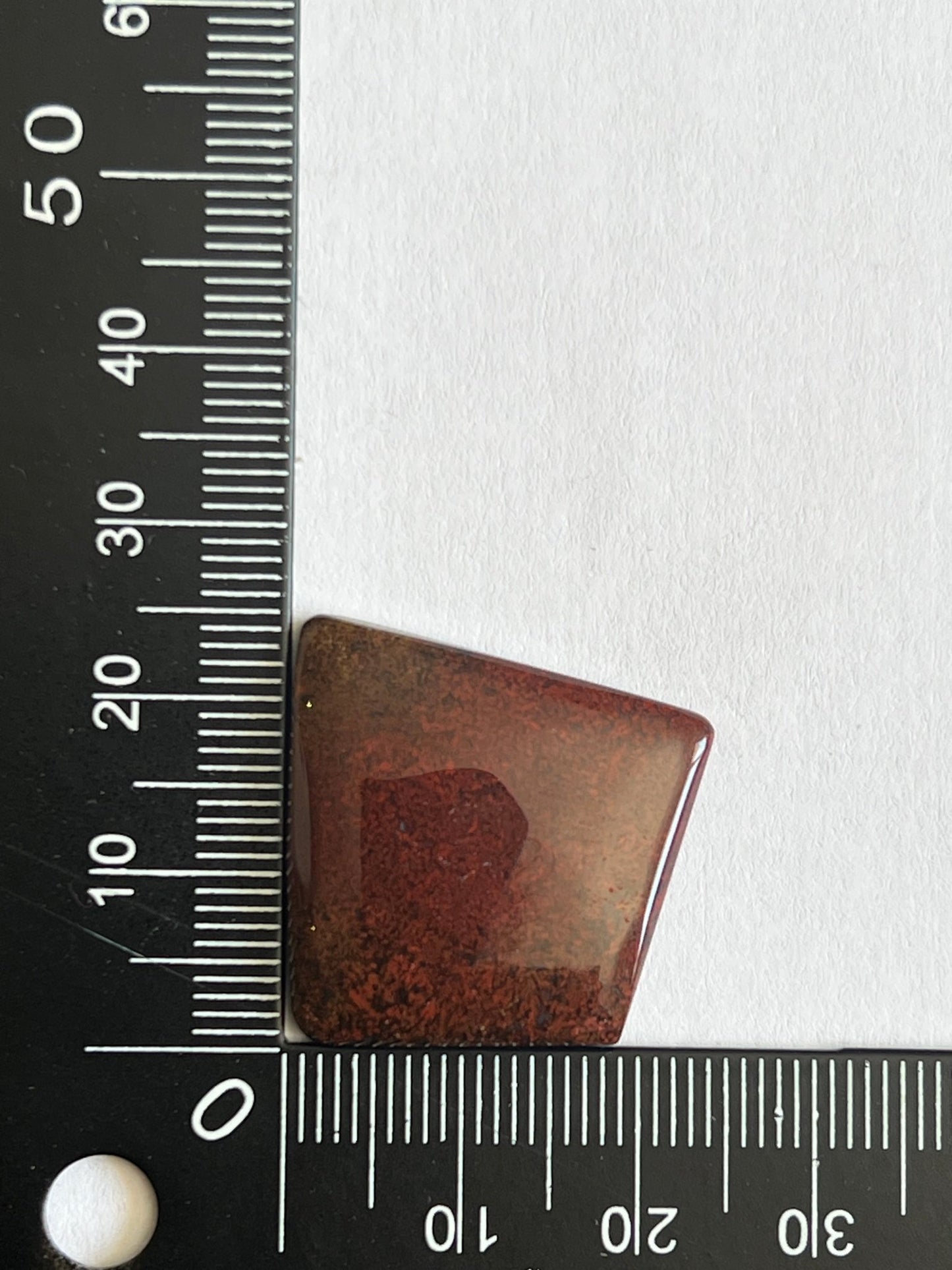 Stromatolite Rouge n°2 (2,4cm x 2,4cm) - Solyluna Macramé