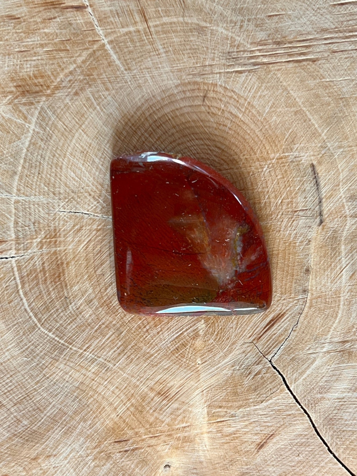 Stromatolite Rouge n°3 (3,5cm x 2,7cm) - Solyluna Macramé