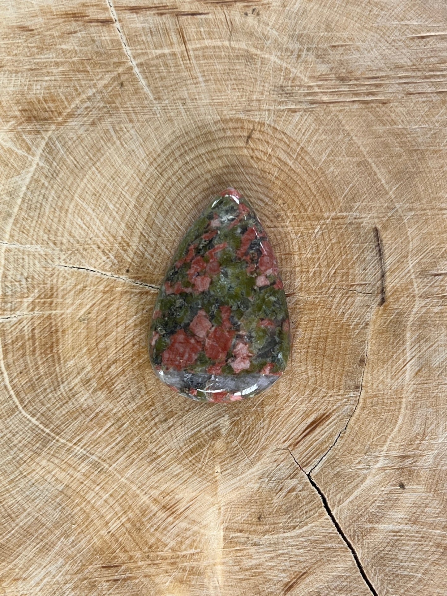 Unakite n°3 (2,7cm x 1,7cm) - Solyluna Macramé
