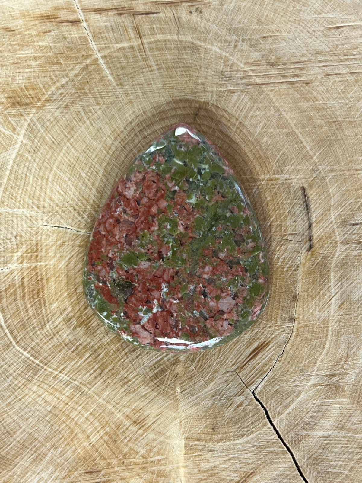 Unakite n°3 (3,6cm x 2,7cm) - Solyluna Macramé