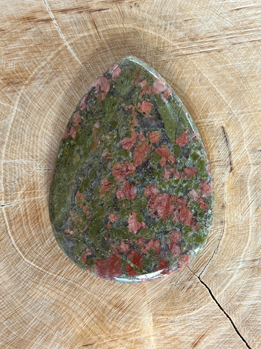 Unakite n°5 (4,9 cm x 3,5 cm) - Solyluna Macramé