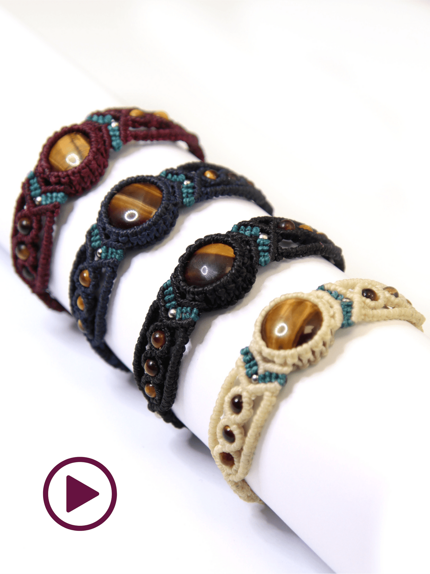 Vidéo bracelet "Lucia" - Solyluna Macramé