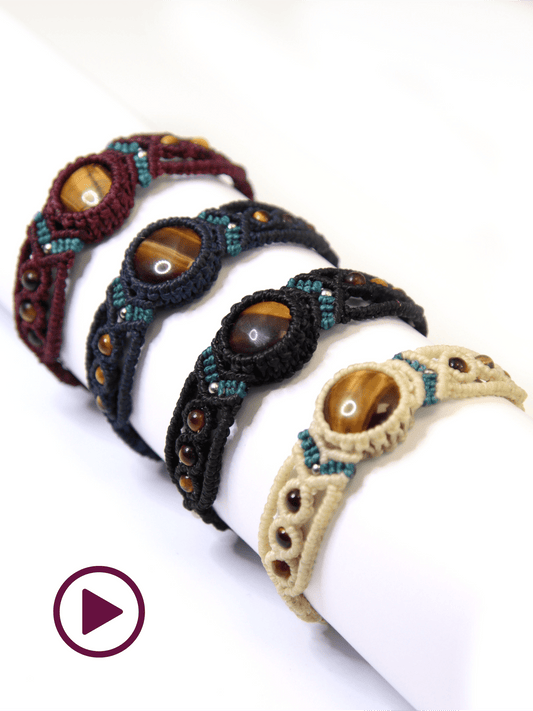Vidéo bracelet "Lucia" - Solyluna Macramé