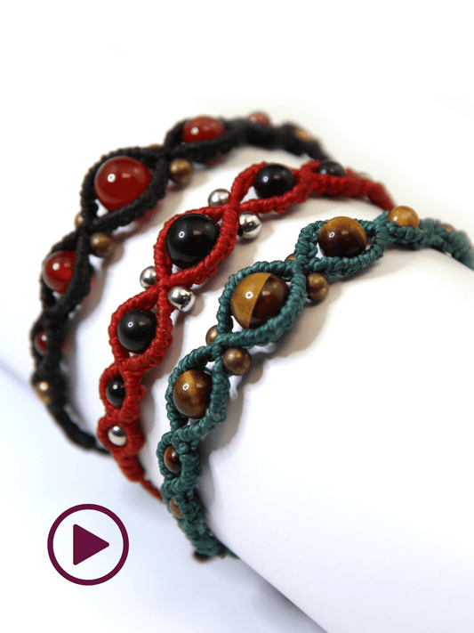 Vidéo bracelet "Mio" - Solyluna Macramé
