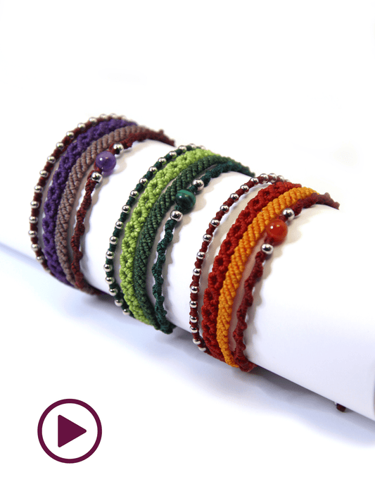 Vidéo bracelet "Orion" - Solyluna Macramé