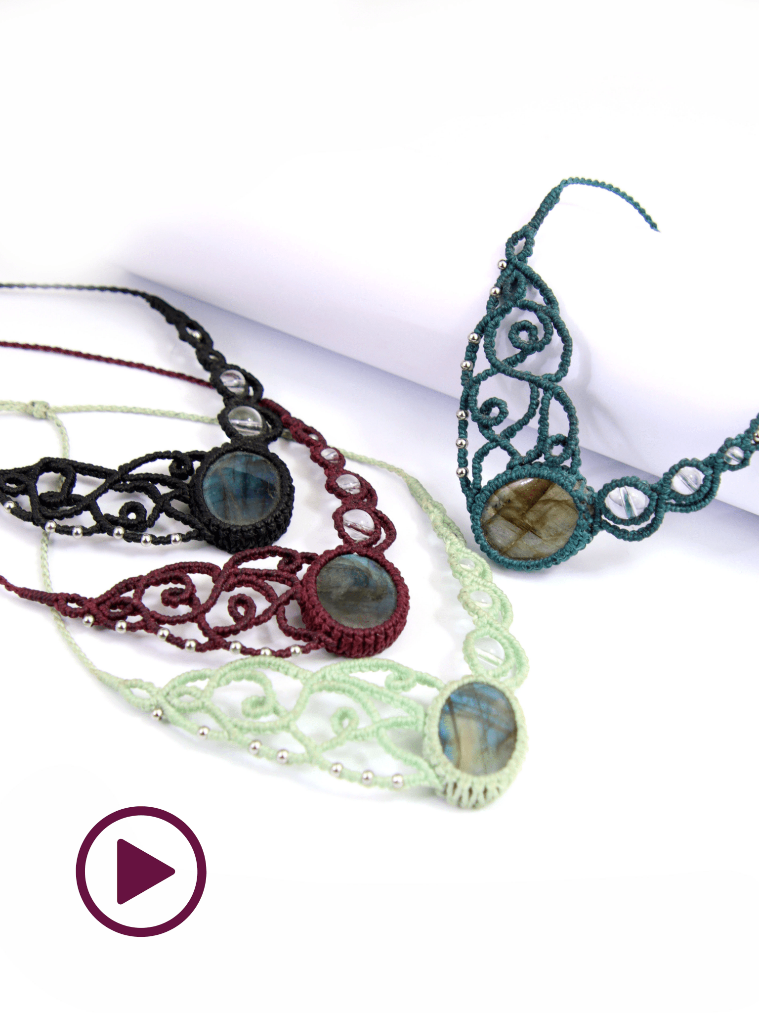 Vidéo collier "Assy" - Solyluna Macramé