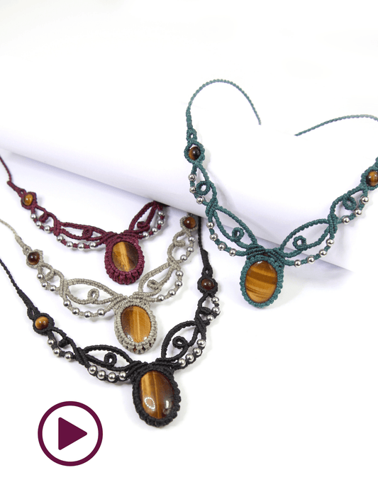 Vidéo collier "Bella" - Solyluna Macramé