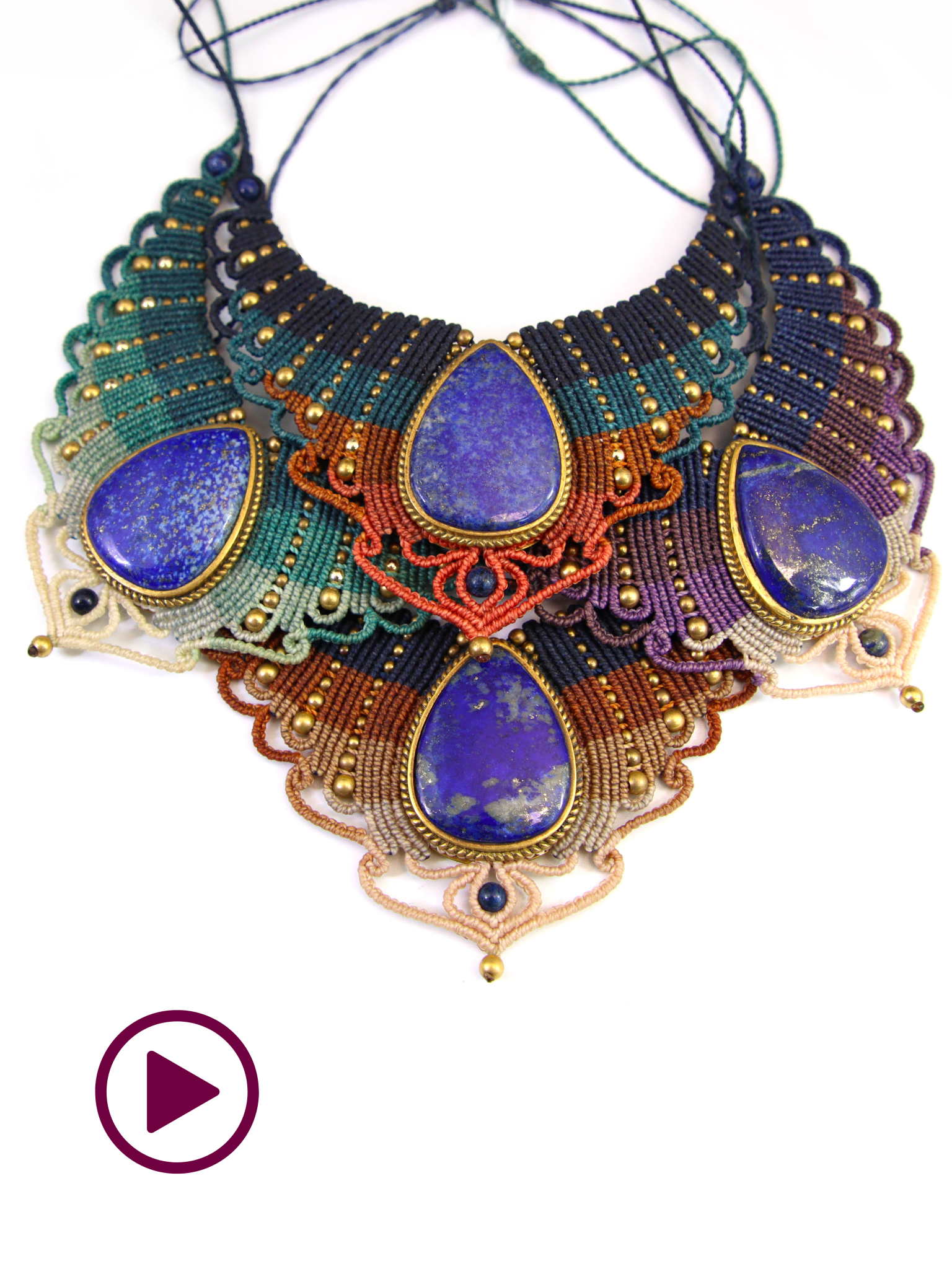 Vidéo collier "Isis" - Solyluna Macramé