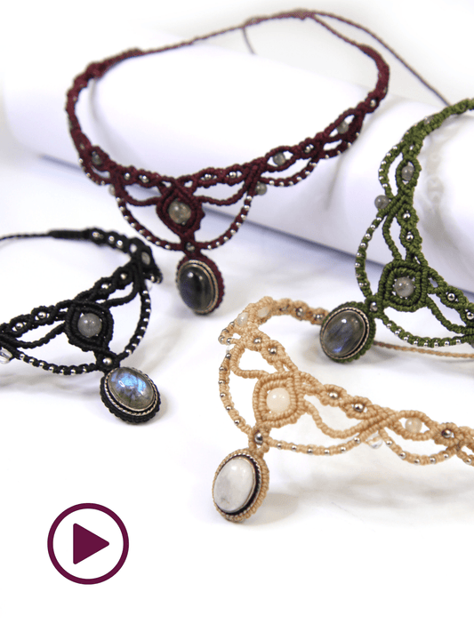 Vidéo collier "Sarah" - Solyluna Macramé