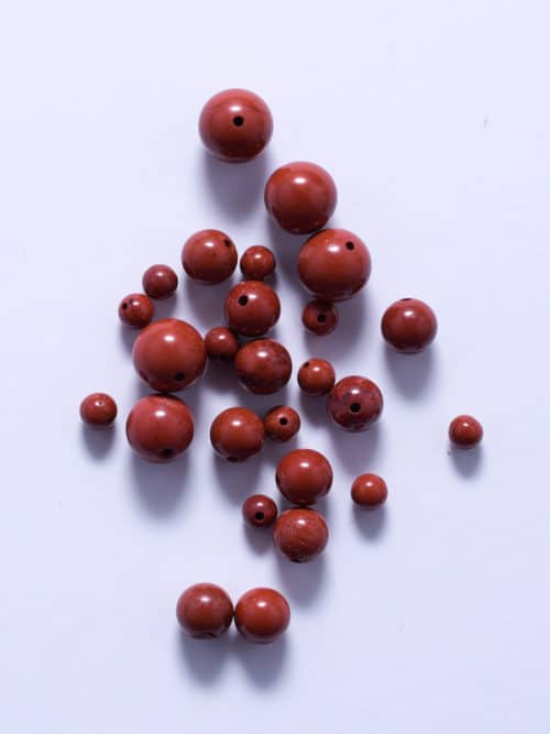 Perles de Jaspe rouge