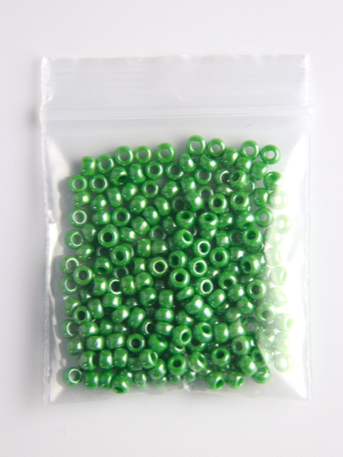 Perles de rocaille - vert pomme 130 sachet